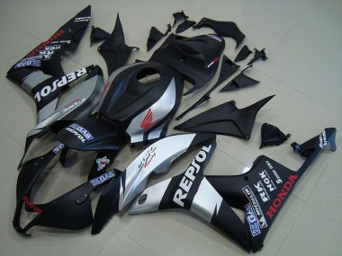 Carénage Honda CBR 600 RR 2007-2008 - Noir Mat Argent Repsol Bon Marché