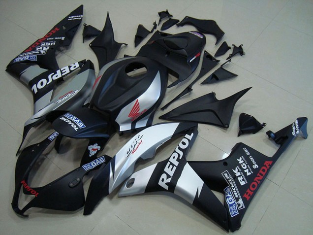 Carénage Honda CBR 600 RR 2007-2008 - Noir Mat Argent Repsol Bon Marché Carénage Honda CBR 600 RR 2007-2008 - Noir Mat Argent Repsol Bon Marché