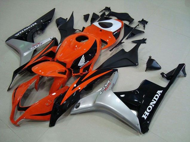 Carénage Honda CBR 600 RR 2007-2008 - Orange Argent Noir Bon Marché Carénage Honda CBR 600 RR 2007-2008 - Orange Argent Noir Bon Marché
