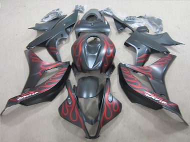 Carénage Honda CBR 600 RR 2007-2008 - Noir avec Rouge Flamme Bon Marché