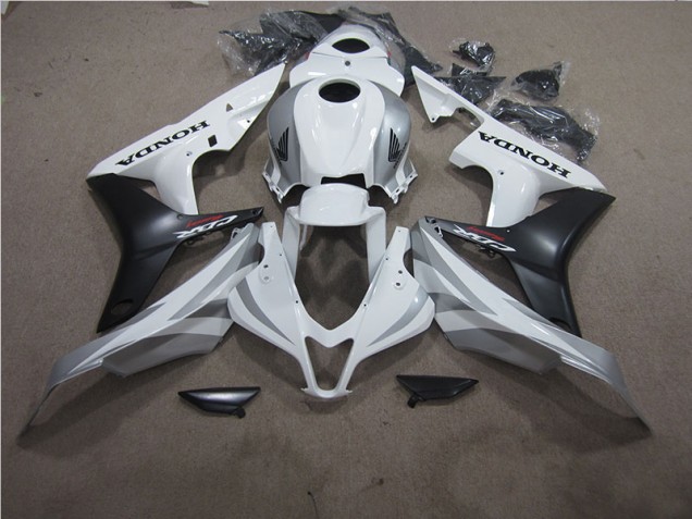 Carrosserie Honda CBR 600 RR 2007-2008 - Blanc Noir Bon Marché Carrosserie Honda CBR 600 RR 2007-2008 - Blanc Noir Bon Marché