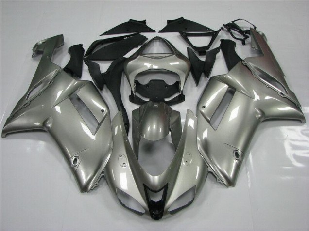 Carénage Kawasaki ZX6R 2007-2008 - Gris Bon Marché Carénage Kawasaki ZX6R 2007-2008 - Gris Bon Marché
