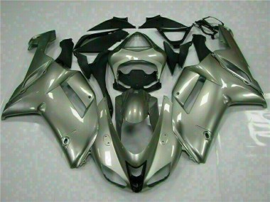 Carénage Kawasaki ZX6R 2007-2008 - Argent Bon Marché