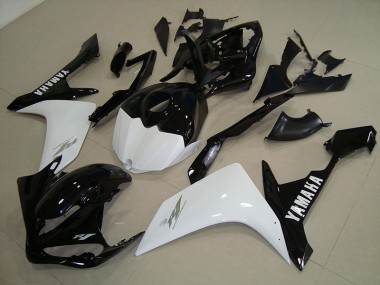Carénage Yamaha R1 2007-2008 - Noir Blanc Or Bon Marché