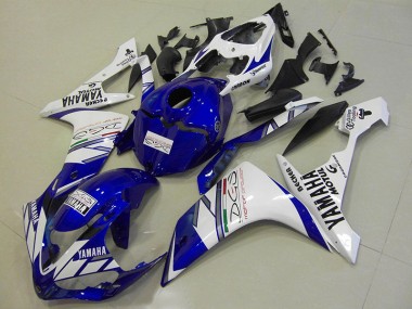 Carénage Yamaha R1 2007-2008 - Blanc Bleu Tri Colour Bon Marché