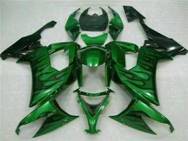 Carénage Kawasaki ZX10R 2008-2010 - Vert Flamme Bon Marché