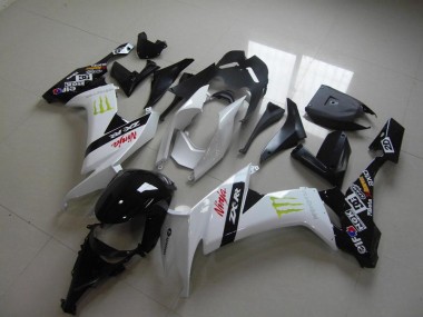 Carénage Kawasaki ZX10R 2008-2010 - Blanc Monster Bon Marché
