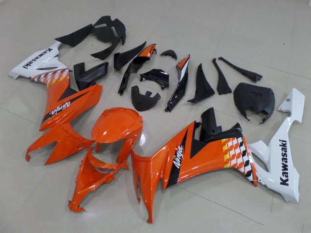 Carénage Kawasaki ZX10R 2008-2010 - Orange et Blanc Bon Marché