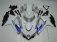Carénage Suzuki GSXR 600 / 750 K8 2008-2010 - Blanc Argent Bleu Bon Marché Carénage Suzuki GSXR 600 / 750 K8 2008-2010 - Blanc Argent Bleu Bon Marché
