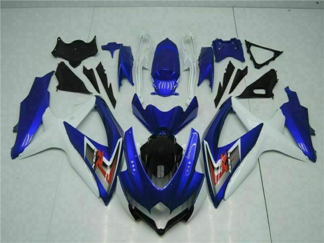 Kit Carénages Suzuki GSXR 600 / 750 K8 2008-2010 - Bleu Blanc Bon Marché Kit Carénages Suzuki GSXR 600 / 750 K8 2008-2010 - Bleu Blanc Bon Marché