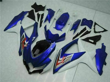 Kit Carénages Complet Suzuki GSXR 600 / 750 K8 2008-2010 - Bleu Blanc Bon Marché