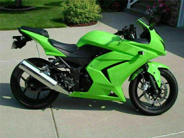 Carénages Kawasaki EX250 2008-2012 - Vert Bon Marché Carénages Kawasaki EX250 2008-2012 - Vert Bon Marché
