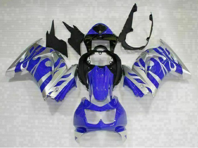 Carénage Kawasaki EX250 2008-2012 - Noir Bleu Bon Marché Carénage Kawasaki EX250 2008-2012 - Noir Bleu Bon Marché
