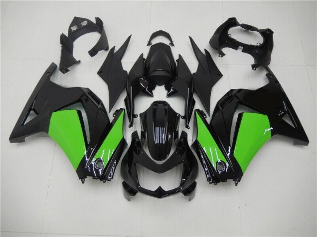 Carénages Kawasaki EX250 2008-2012 - Noir Vert Bon Marché Carénages Kawasaki EX250 2008-2012 - Noir Vert Bon Marché