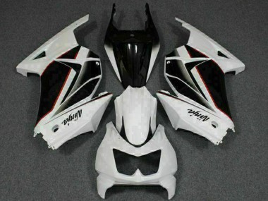 Carénages Kawasaki EX250 2008-2012 - Blanc Noir Ninja Bon Marché