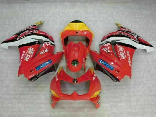 Carénage Kawasaki EX250 2008-2012 - Rouge Jaune Bon Marché Carénage Kawasaki EX250 2008-2012 - Rouge Jaune Bon Marché