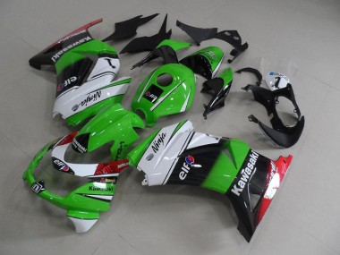 Carénages Kawasaki ZX 250R 2008-2012 - Vert Blanc Noir Bon Marché