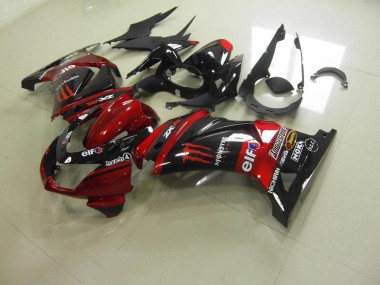 Carénage Kawasaki ZX 250R 2008-2012 - Rouge Bonbon Monster Bon Marché