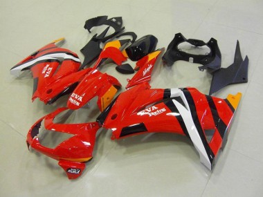 Carénages Kawasaki ZX 250R 2008-2012 - Rouge Noir Bon Marché