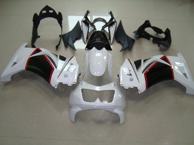 Carénage Kawasaki ZX 250R 2008-2012 - Blanc Nacré Noir Bon Marché