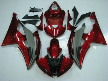 Carénage Yamaha R6 2008-2016 - Rouge Gris Bon Marché