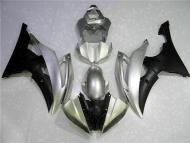 Carénage Yamaha R6 2008-2016 - Argent Noir Bon Marché