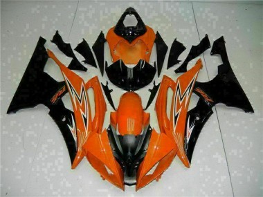 Carénage Yamaha R6 2008-2016 - Orange Noir Bon Marché