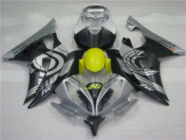 Carénage Yamaha R6 2008-2016 - Jaune Noir Argent Bon Marché