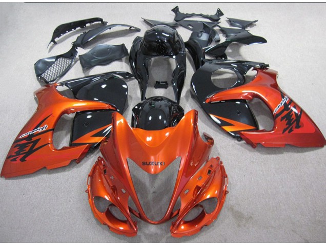 Carénage Suzuki GSXR 1300 Hayabusa 2008-2019 - Orange Noir Bon Marché Carénage Suzuki GSXR 1300 Hayabusa 2008-2019 - Orange Noir Bon Marché