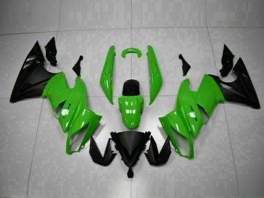 Carénages Kawasaki EX650 2009-2011 - Vert Noir Bon Marché