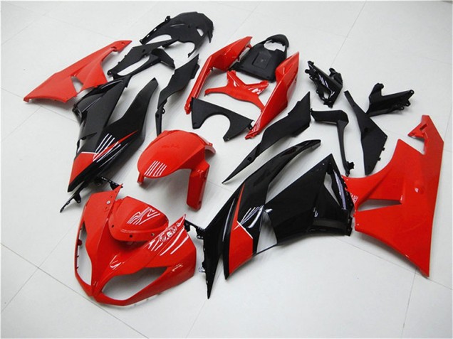 Carénage Kawasaki ZX6R 2009-2012 - Rouge Noir Bon Marché Carénage Kawasaki ZX6R 2009-2012 - Rouge Noir Bon Marché