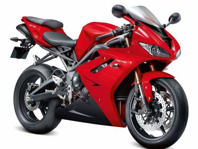 Carénage Triumph Daytona 675 Triple 2009-2012 - Rouge Noir Bon Marché Carénage Triumph Daytona 675 Triple 2009-2012 - Rouge Noir Bon Marché