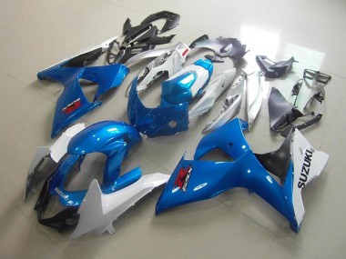 Carénages Suzuki GSXR 1000 K9 2009-2016 - Blanc Bleu Bon Marché