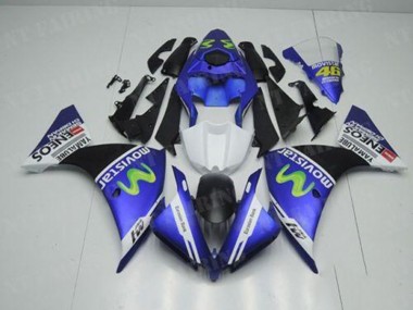 Carénage Yamaha R1 2012-2014 - Bleu Blanc Noir Bon Marché