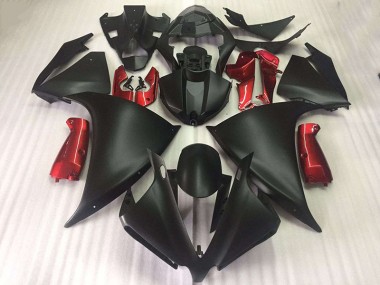 Carénage Yamaha R1 2012-2014 - Noir Mat Brillant Rouge Bon Marché