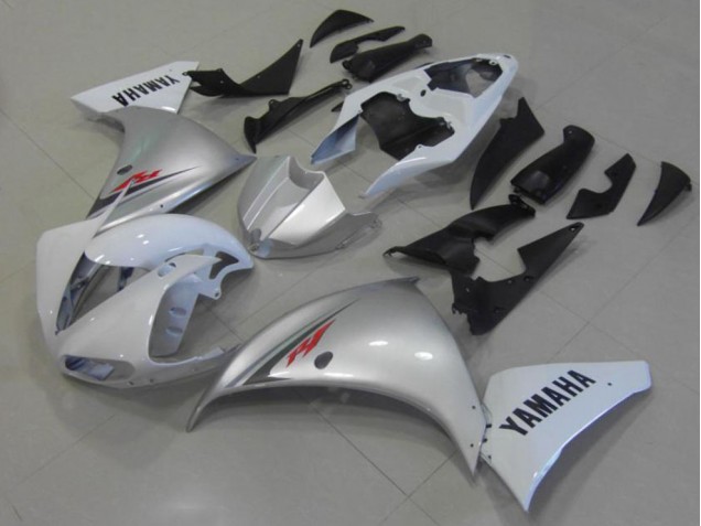 Carénage Yamaha R1 2012-2014 - Blanc Argent Bon Marché Carénage Yamaha R1 2012-2014 - Blanc Argent Bon Marché