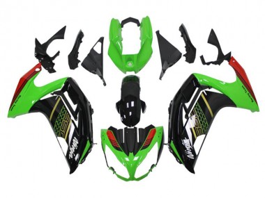 Carénage Kawasaki EX650 2012-2016 - Vert Noir Bon Marché