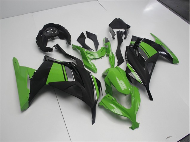 Carénages Kawasaki EX300 2013-2016 - Vert Noir Bon Marché Carénages Kawasaki EX300 2013-2016 - Vert Noir Bon Marché