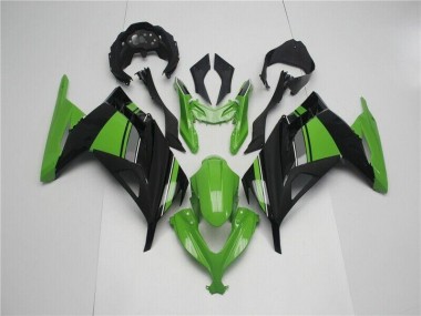 Carénages Kawasaki EX300 2013-2016 - Vert Noir Bon Marché