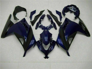 Carénage Kawasaki EX300 2013-2016 - Bleu Noir Bon Marché