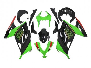 Carénage Kawasaki EX300 2013-2016 - Vert Noir Bon Marché