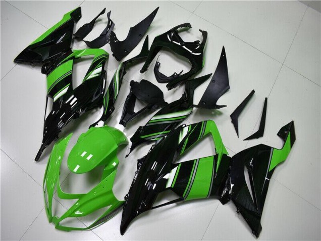Carénage Kawasaki ZX6R 2013-2018 - Vert Noir Bon Marché Carénage Kawasaki ZX6R 2013-2018 - Vert Noir Bon Marché