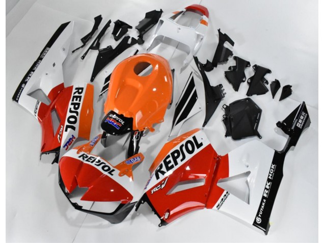 Carénage Honda CBR 600 RR 2013-2023 - Rouge Blanc Orange Repsol Bon Marché