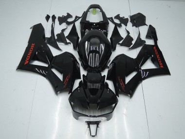 Carénage Honda CBR 600 RR 2013-2023 - Noir Brillant avec Rouge Décalque Bon Marché