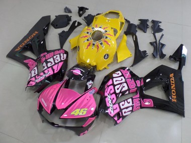 Carénage Honda CBR 600 RR 2013-2023 - Jaune Rose Rossi Bon Marché