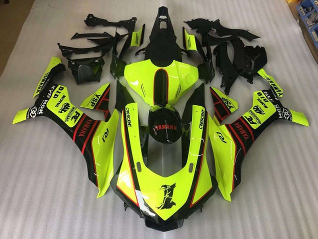 Carénage Yamaha R1 2015-2019 - Jaune Dragon Décalque Bon Marché