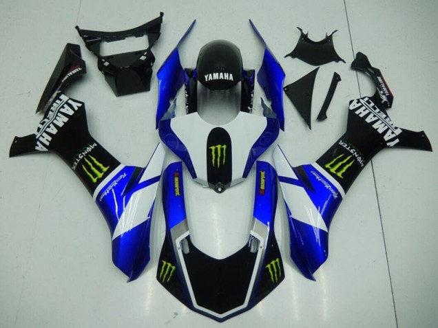 Carénage Yamaha R1 2015-2019 - Noir Bleu Monster Bon Marché Carénage Yamaha R1 2015-2019 - Noir Bleu Monster Bon Marché