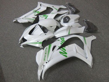 Carénage Kawasaki ZX10R 2016-2019 - Blanc Vert Bon Marché