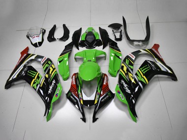 Carénage Kawasaki ZX10R 2016-2019 - Vert Noir Rouge Ninja Monster Bon Marché
